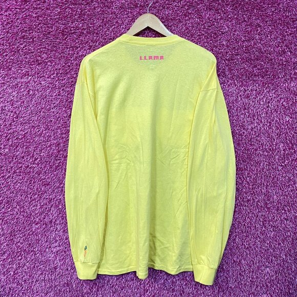Carrots x Llama Lego Yellow Long Sleeve Tshirt size Extras Large - Picture 3 of 5